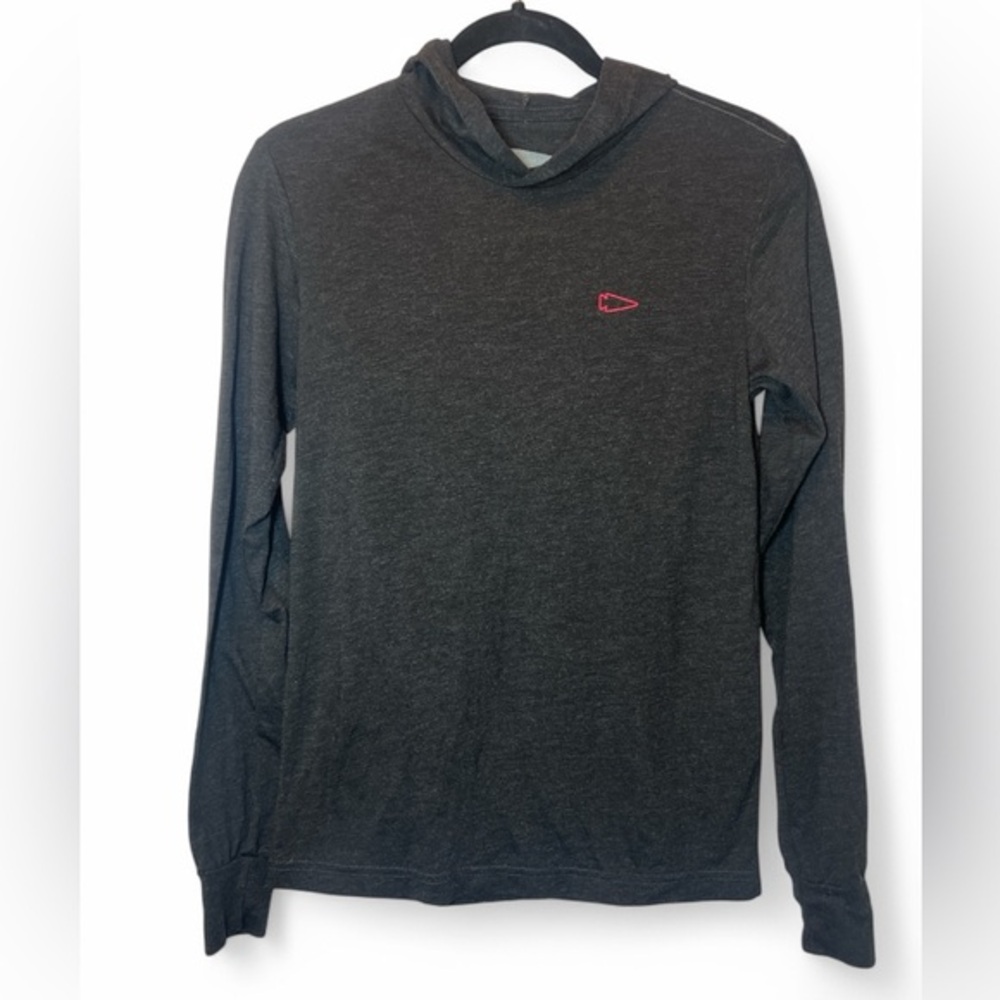 GORUCK Tri-Blend Combed Spun Cotton Blend Long‎ Sleeve Heathered Hoodie MEN XS